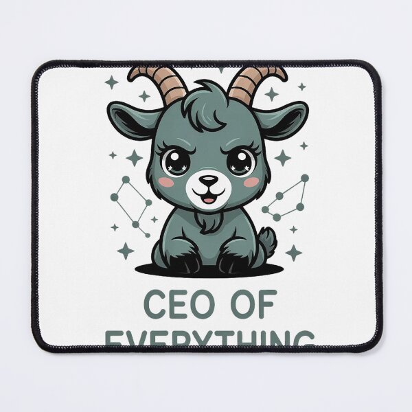 Item preview, Funny Capricorn Zodiac Shirt – CEO of Everything | Cute Capricorn Goat Design designed and sold by Cool-cat-art.