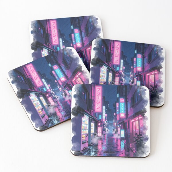 Item preview, cyberpunk Tokyo streets  designed and sold by thedaytocome.