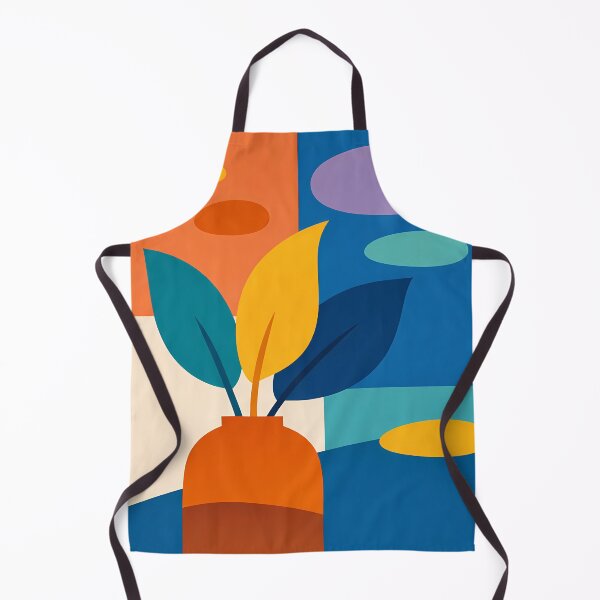 Item preview, Colour Block Vase with Organic Leaves designed and sold by InkSmithery.
