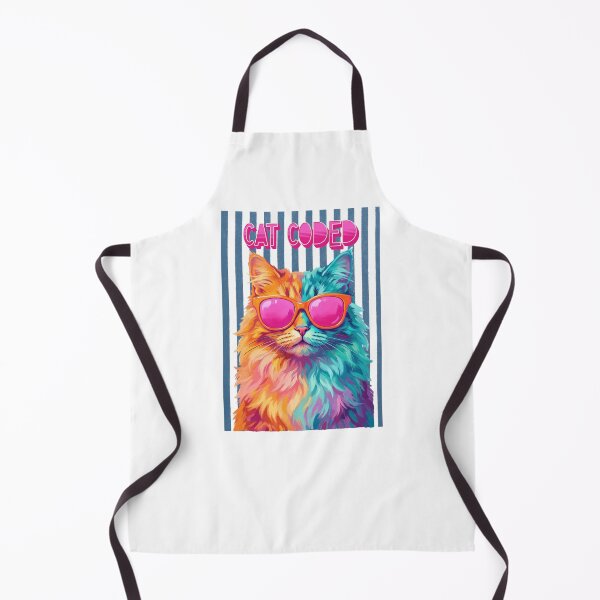 Item preview, Cat Coded – Funny Colorful Cat Lover Design designed and sold by StillWildink.
