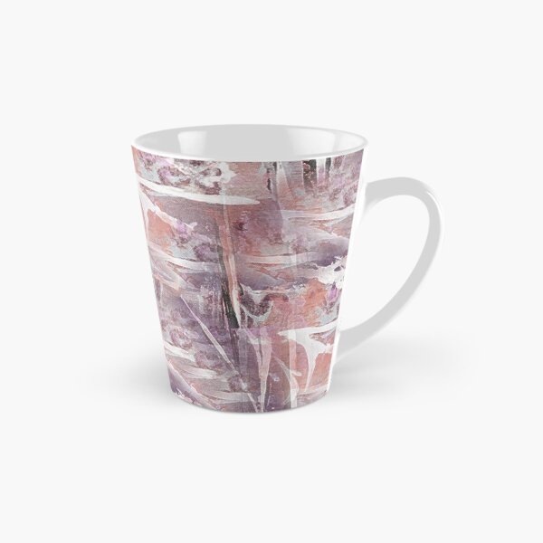 Item preview, Painterly Landscape Abstract in Peach and Maroon designed and sold by Artistestella.