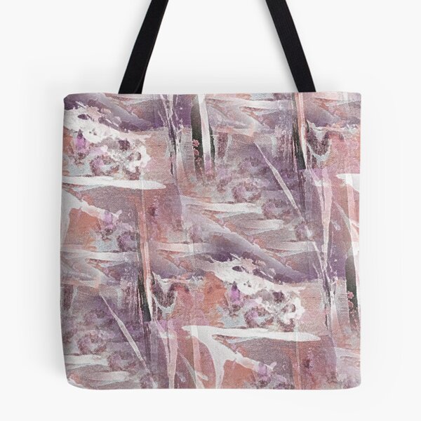 Item preview, Painterly Landscape Abstract in Peach and Maroon designed and sold by Artistestella.