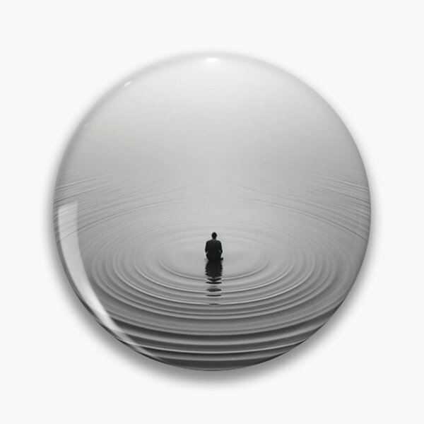 Item preview, Minimalist Meditating Figure in Serene Water designed and sold by Silence has weight.