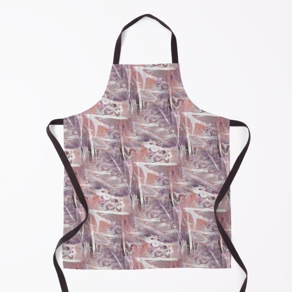 Item preview, Painterly Landscape Abstract in Peach and Maroon designed and sold by Artistestella.