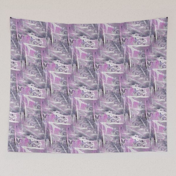 Item preview, Painterly Landscape Abstract in Pink and Gray designed and sold by Artistestella.