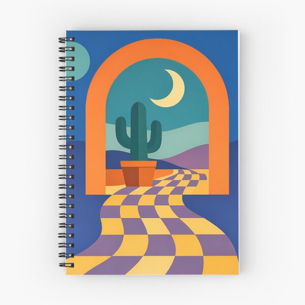 Item preview, Moonlit Desert Arch with Wavy Checker Path designed and sold by InkSmithery.