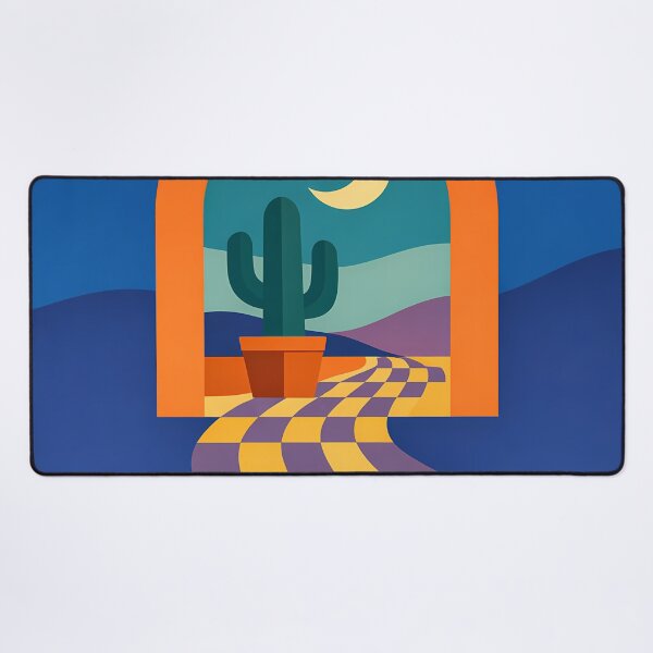 Item preview, Moonlit Desert Arch with Wavy Checker Path designed and sold by InkSmithery.