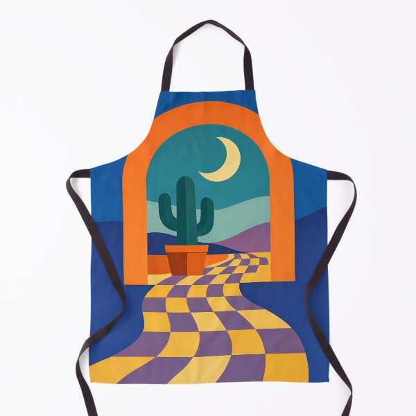 Item preview, Moonlit Desert Arch with Wavy Checker Path designed and sold by InkSmithery.
