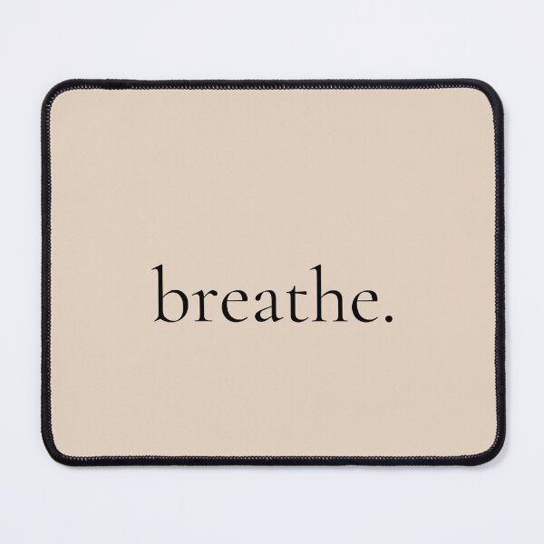 Item preview, Breathe Minimalist Typography Print Beige Wall Art designed and sold by Oddthread123.