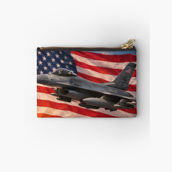 Item preview, F-16 Fighting Falcon American Flag Sunse designed and sold by riki2365.