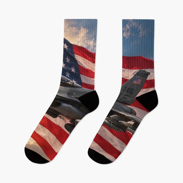 Item preview, F-16 Fighting Falcon American Flag Sunse designed and sold by riki2365.