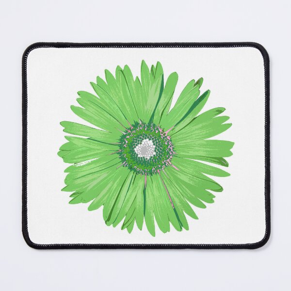 Item preview, Green And White Daisy Flower Botanical Floral Pop Art designed and sold by Sharon Cummings Art.