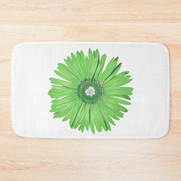 Item preview, Green And White Daisy Flower Botanical Floral Pop Art designed and sold by Sharon Cummings Art.