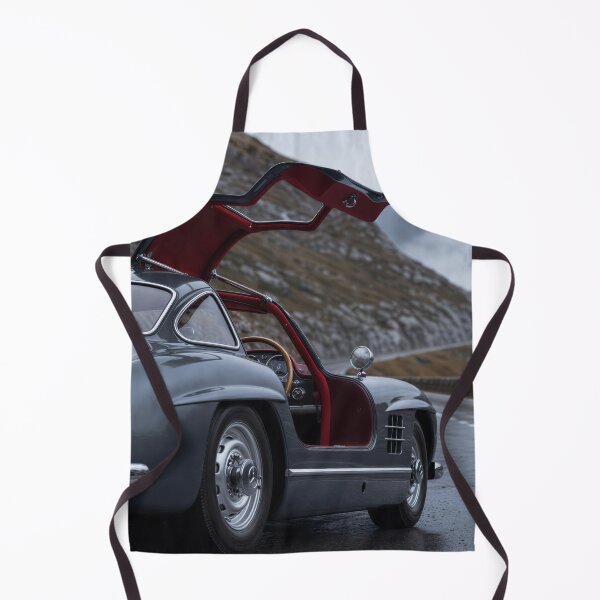 Item preview, Classic Grey Gullwing Sports Car Mountain Pass designed and sold by OwnByCats.