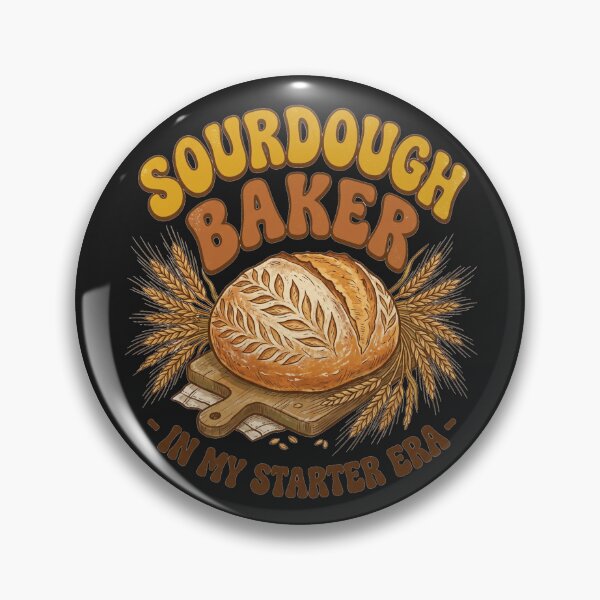 Item preview, Sourdough Baker Era Retro Loaf Illustration designed and sold by CRAZY&ART.