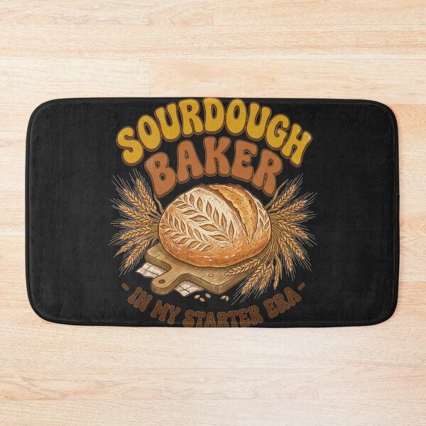 Item preview, Sourdough Baker Era Retro Loaf Illustration designed and sold by CRAZY&ART.