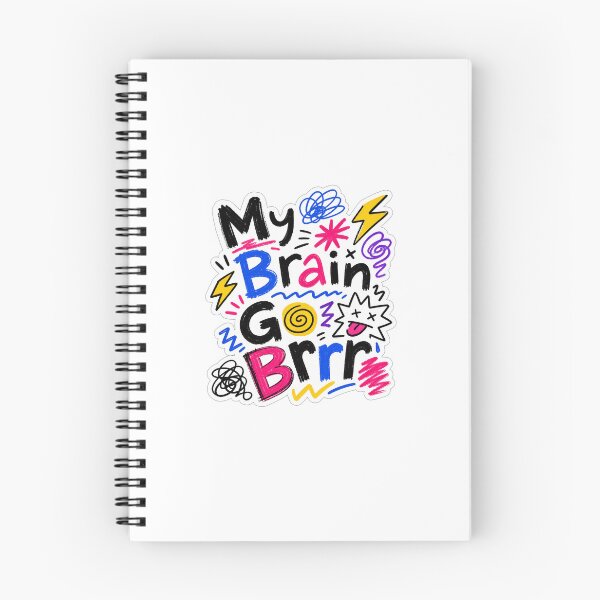 Item preview, ADHD Zoomies My Brain Go Brrr Sticker - Neurodivergent Humor designed and sold by DesignerSator.