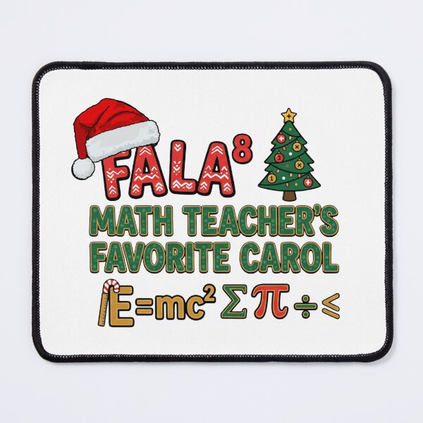 Item preview, festive math humor fa la math teacher design designed and sold by ArtDesignTp.