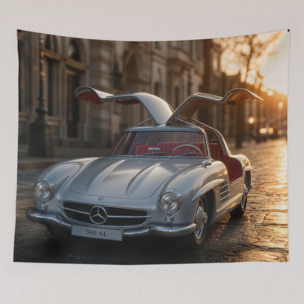 Item preview, Classic Silver Gullwing City Street Sunset designed and sold by OwnByCats.