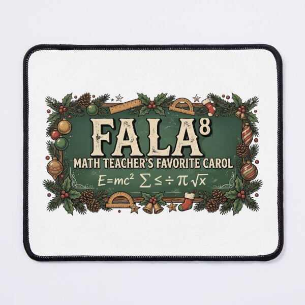 Item preview, holiday math joke fa la math teacher gift designed and sold by ArtDesignTp.