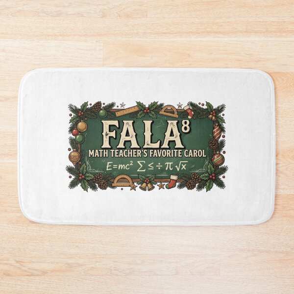 Item preview, holiday math joke fa la math teacher gift designed and sold by ArtDesignTp.