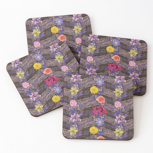 Item preview, Weathered Latches & Flowers on Purple designed and sold by Digitalmyth's Designs.