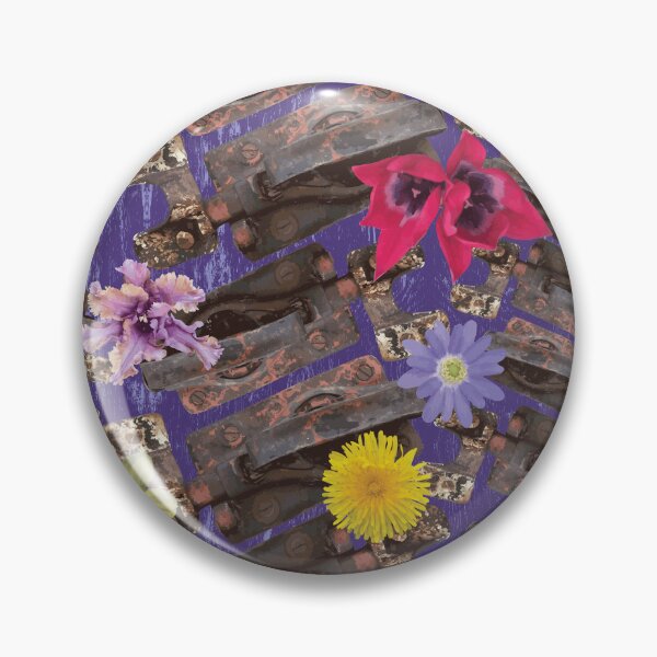 Item preview, Weathered Latches & Flowers on Purple designed and sold by Digitalmyth's Designs.