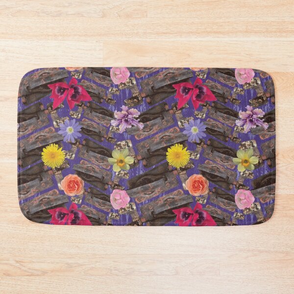 Item preview, Weathered Latches & Flowers on Purple designed and sold by Digitalmyth's Designs.
