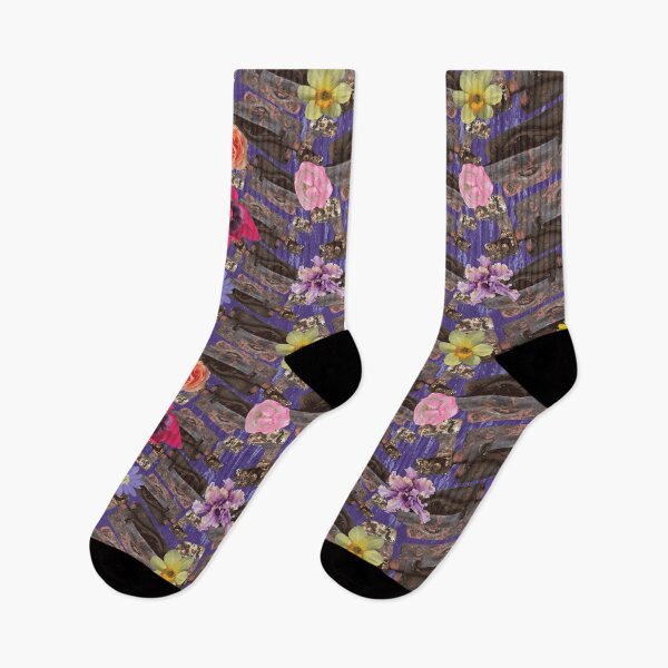 Item preview, Weathered Latches & Flowers on Purple designed and sold by Digitalmyth's Designs.