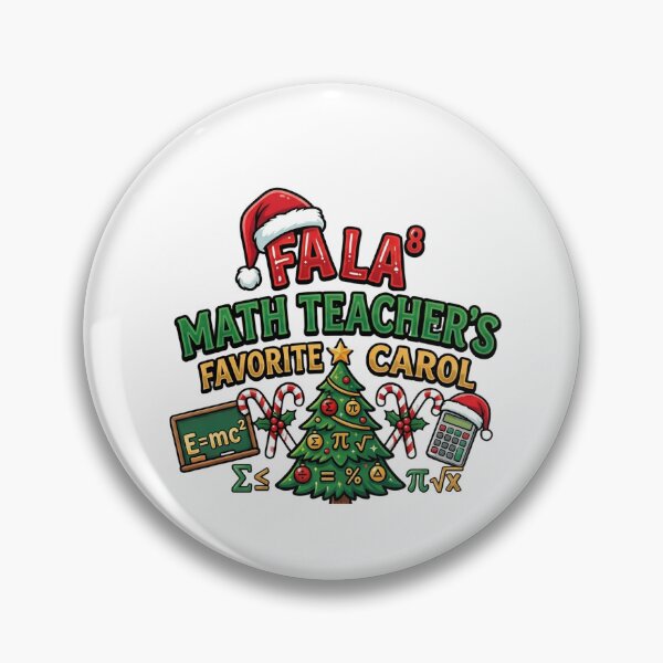 Item preview, fa la math cute christmas teacher humor design designed and sold by ArtDesignTp.