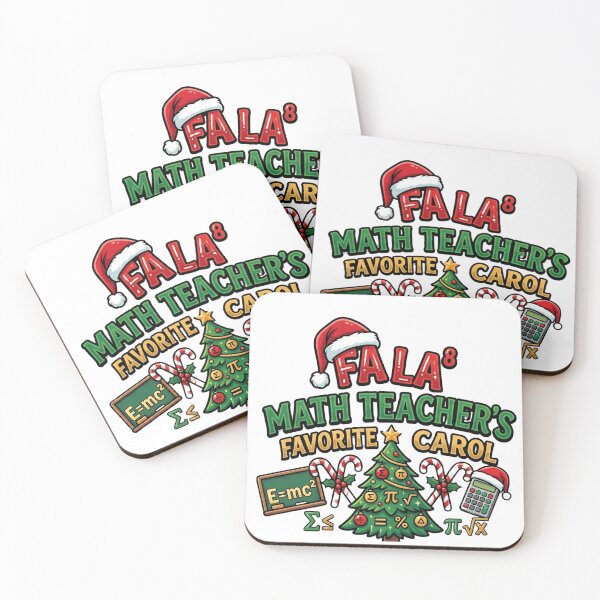 Item preview, fa la math cute christmas teacher humor design designed and sold by ArtDesignTp.