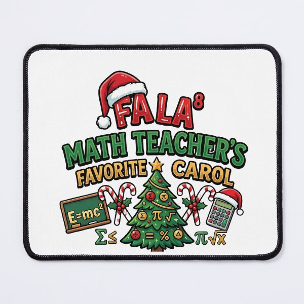 Item preview, fa la math cute christmas teacher humor design designed and sold by ArtDesignTp.