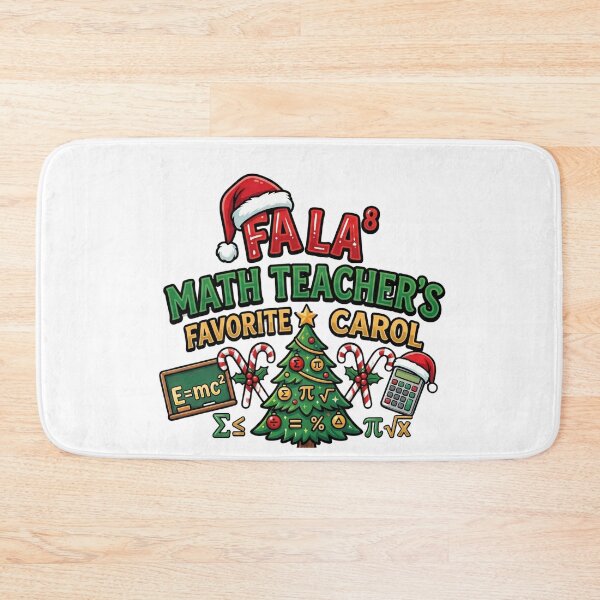 Item preview, fa la math cute christmas teacher humor design designed and sold by ArtDesignTp.