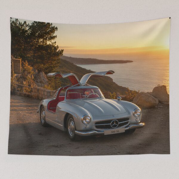 Item preview, Classic Silver Gullwing Coastal Sunset Overlook designed and sold by OwnByCats.