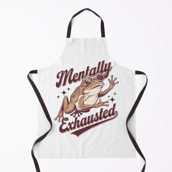 Item preview, Mentally Exhausted Frog | Funny Sarcastic Toad Meme | Gift for Friends | Vintage Sarcastic Humor Art | Gift for Him | Sarcastic Burnout Meme Graphic | Gift for College Student Gift designed and sold by Noe Mill.