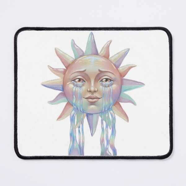 Item preview, Crying Sun Iridescent Watercolor Emotional Art designed and sold by GymTanLaundry.