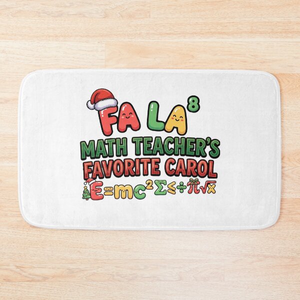 Item preview, math christmas meme fa la math funny quote designed and sold by ArtDesignTp.