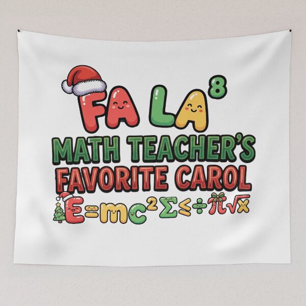 Item preview, math christmas meme fa la math funny quote designed and sold by ArtDesignTp.