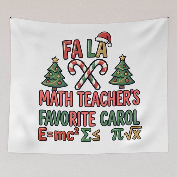 Item preview, fa la math teacher christmas meme funny design designed and sold by ArtDesignTp.