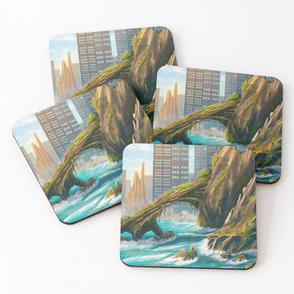 Item preview, Cityscape and rocky coast in spring designed and sold by JaN44Fotografia.