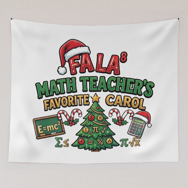 Item preview, funny math christmas fa la math classroom joke designed and sold by ArtDesignTp.