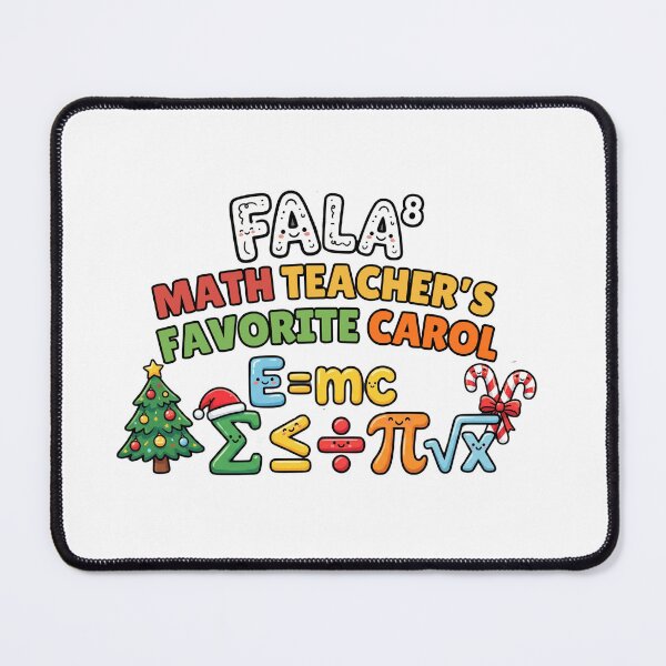 Item preview, fa la la math christmas pun teacher humor design designed and sold by ArtDesignTp.