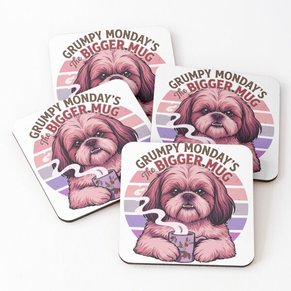 Item preview, Grumpy Monday's: The Bigger Mug Shrugged Shih Tzu designed and sold by BLUESKY11a.