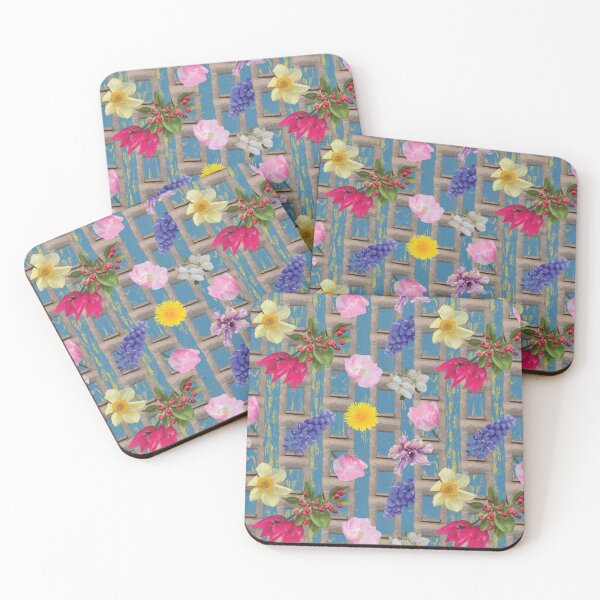 Item preview, Rustic Chains & Flowers on Blue designed and sold by Digitalmyth's Designs.