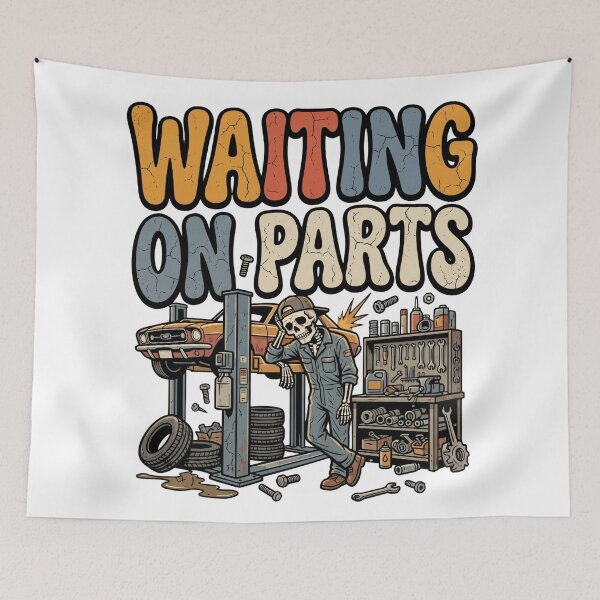 Item preview, funny mechanic skeleton wrench life designed and sold by ArtDesignTp.