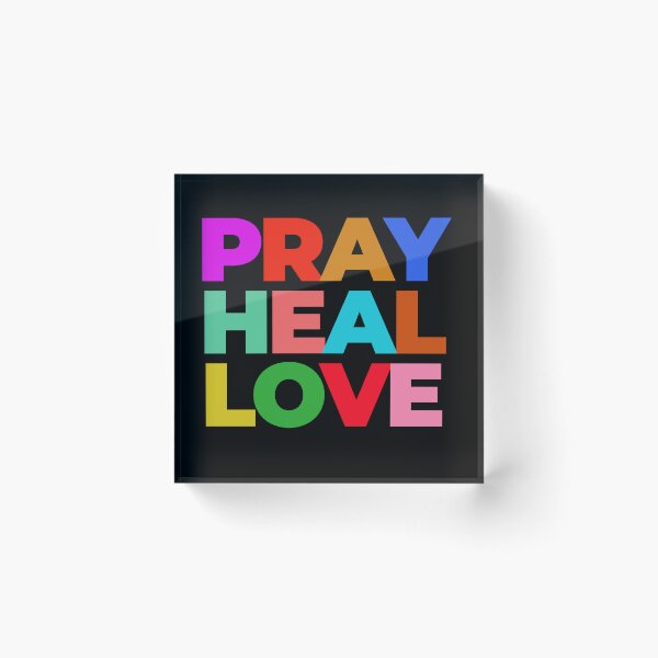 Item preview, PRAY HEAL LOVE designed and sold by alegnacreates.