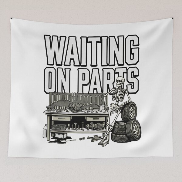Item preview, garage repair life funny mechanic skull designed and sold by ArtDesignTp.