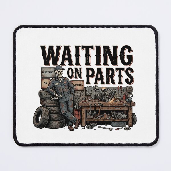 Item preview, funny skeleton auto mechanic garage humor designed and sold by ArtDesignTp.