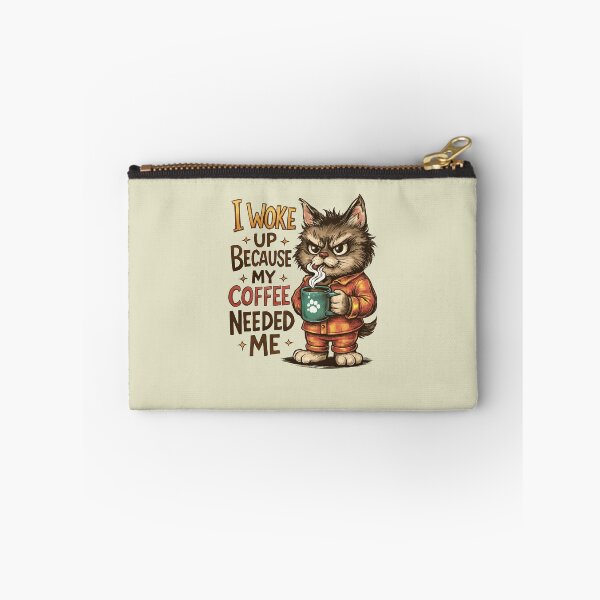 Item preview, I Woke Up Because My Coffee Needed Me Gift For Cats Lover designed and sold by MalwasBasket.