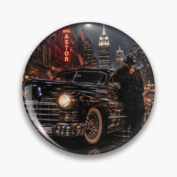 Item preview, Vintage Gangster New York City Night Classic Cadil designed and sold by riki2365.